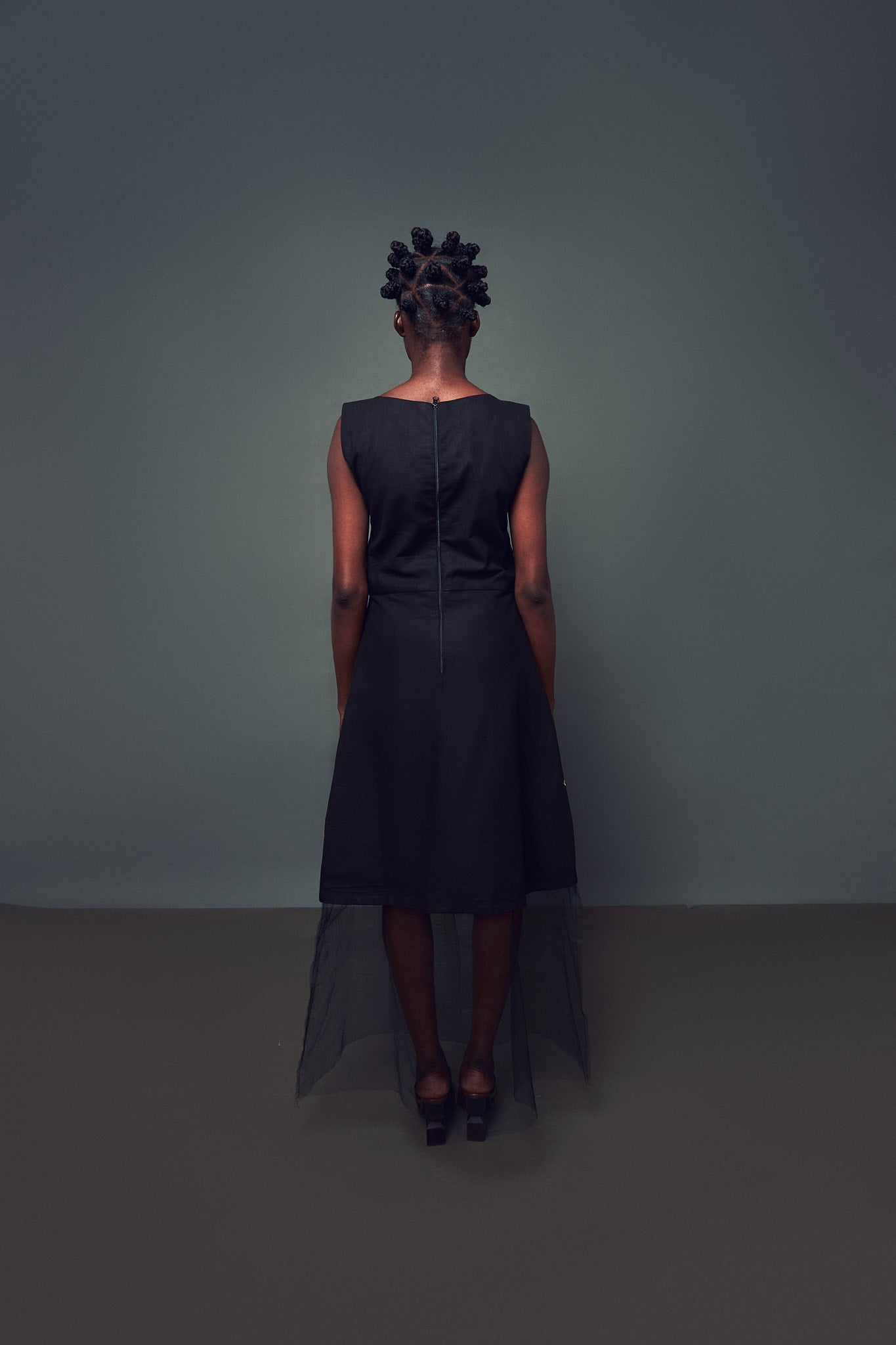 NEITHER BLACK NOR WHITE STITCH DRESS