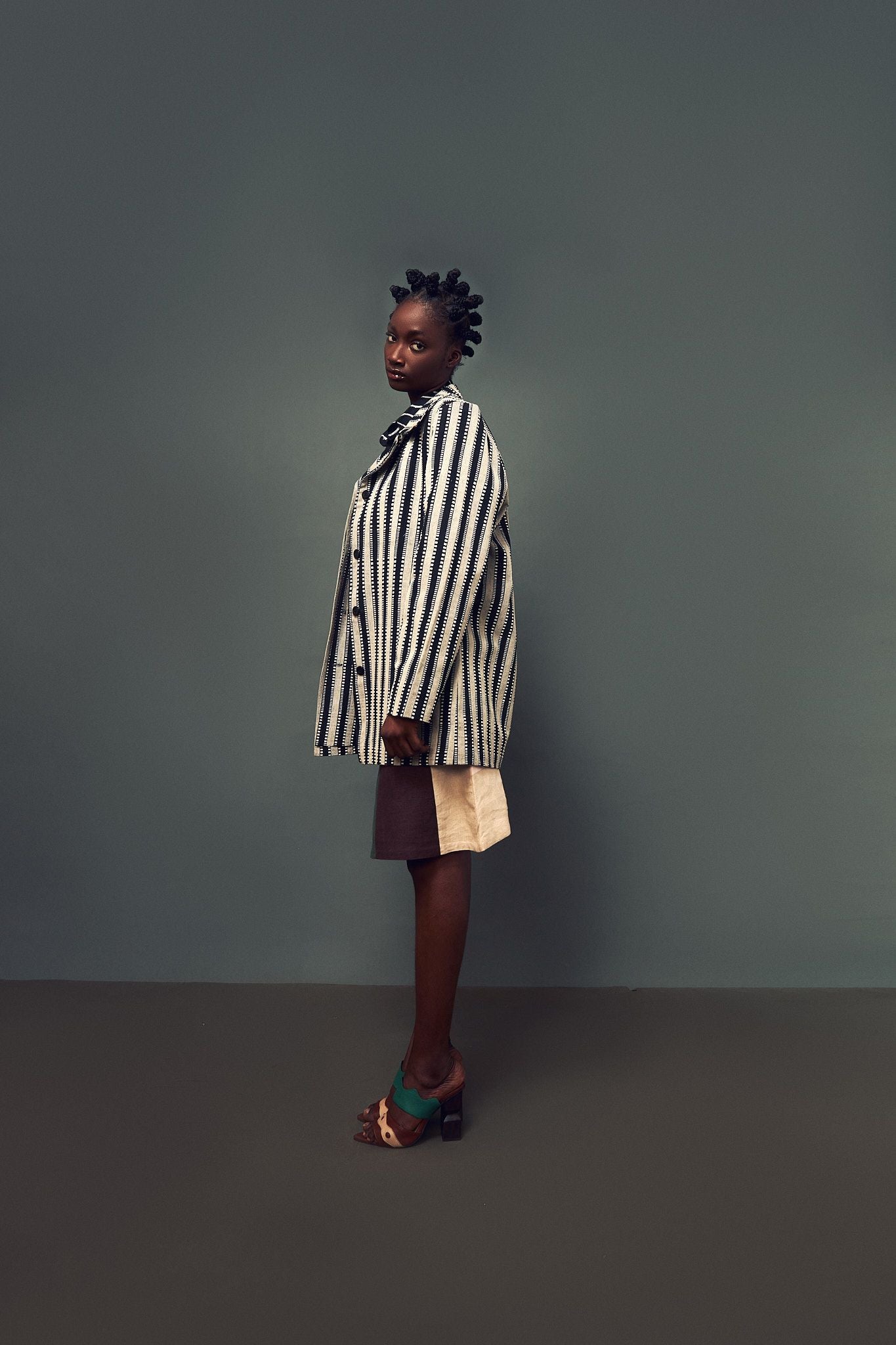 STRIPE STITCH HAND WOVEN FASO JACKET