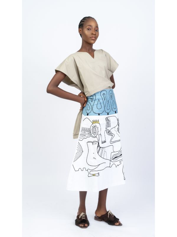 EXPRESSIONIST SKIRT