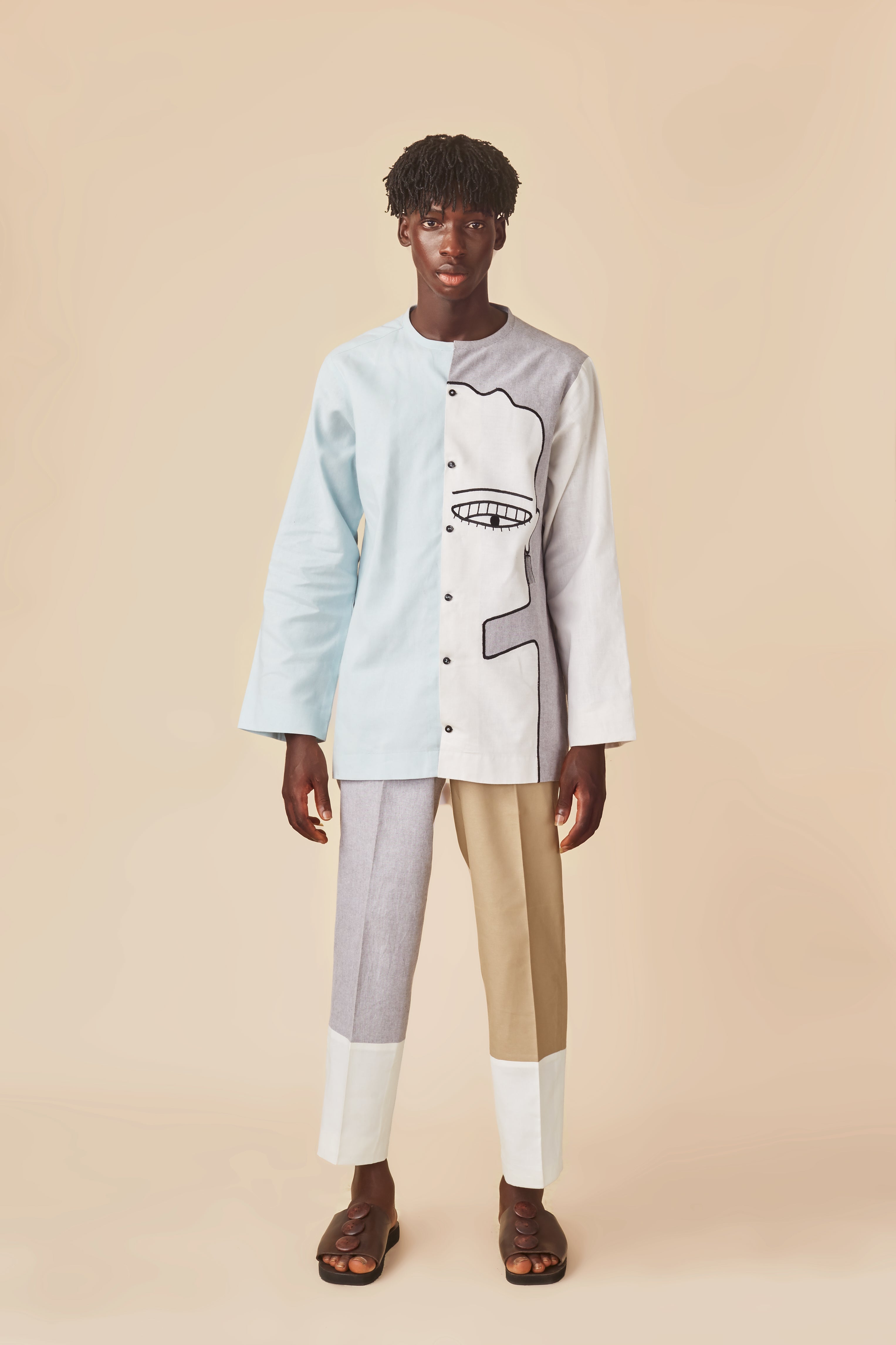 THREE TONE FIGURE SHIRT