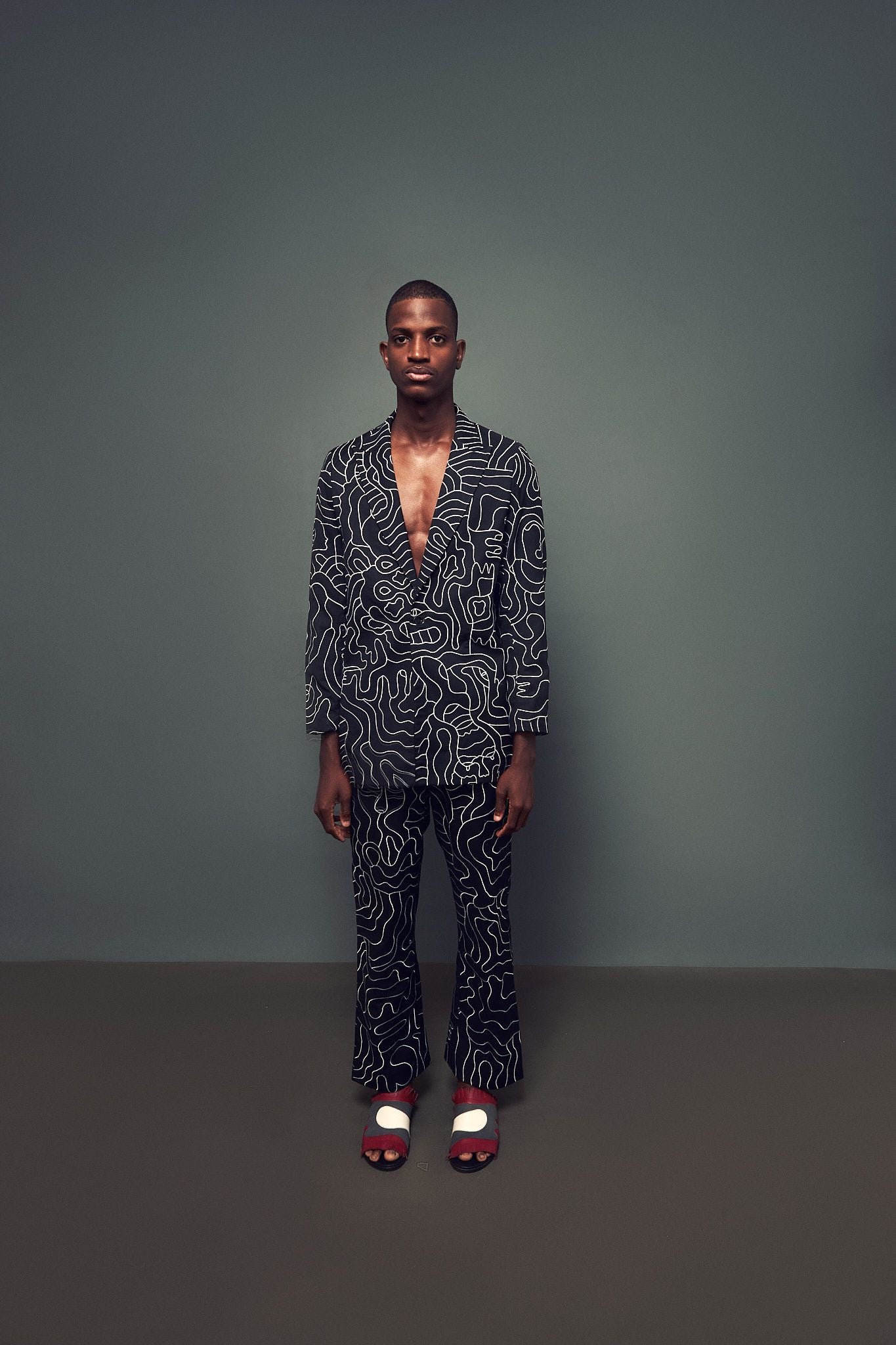 BEAUTIFUL ENTROPY EXPRESSIONIST PANTS