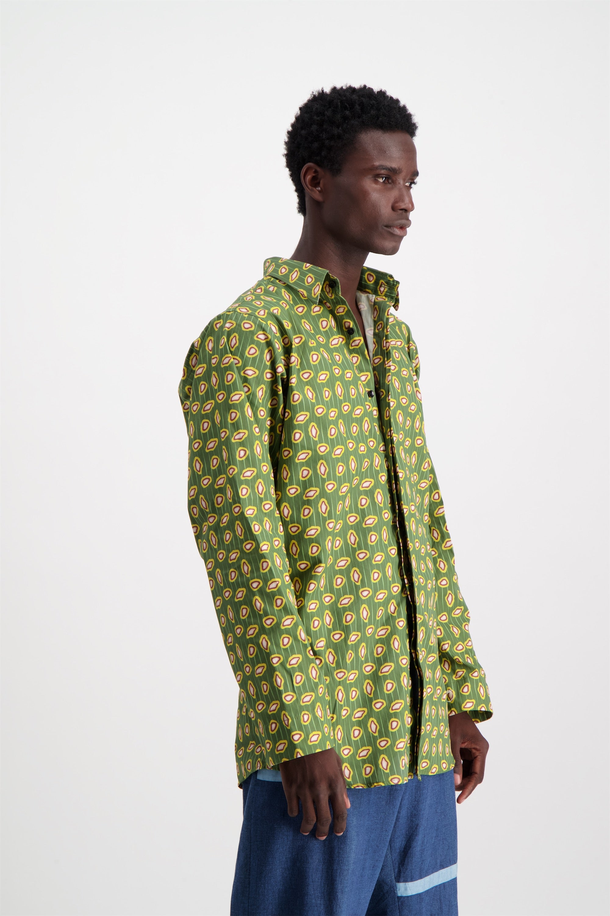 SIGATOKA MOTIF PRINT SHIRT