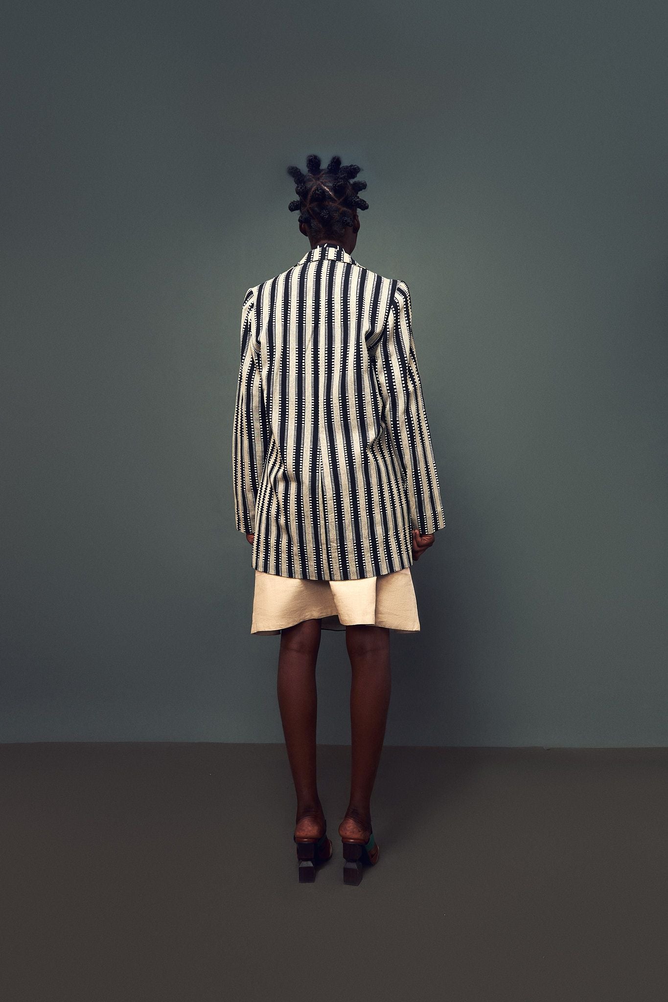 STRIPE STITCH HAND WOVEN FASO JACKET